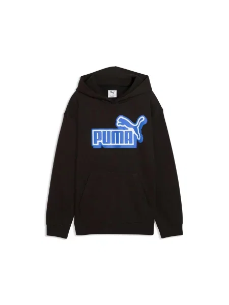 Bluza z kapturem dla dzieci Puma ESS Logo czarna