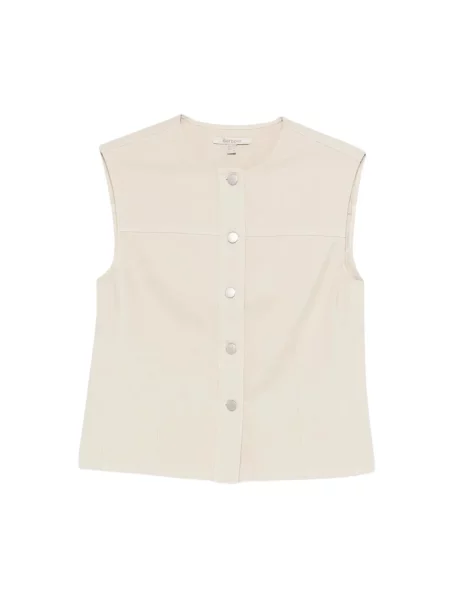 Kamizelka jeansowa Barbour beżowa