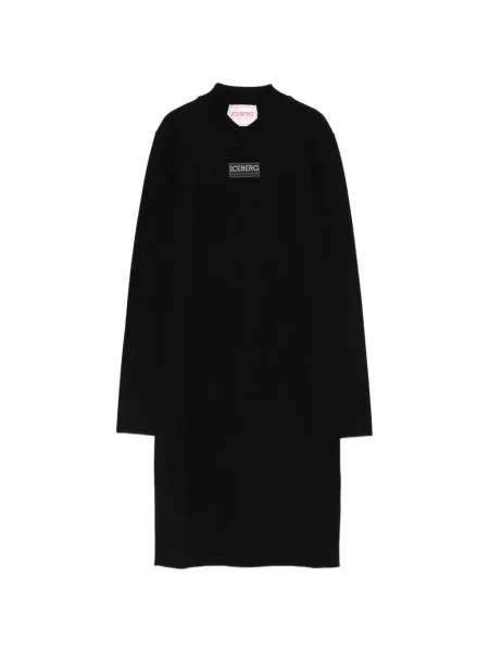 Dzianinowa sukienka midi Iceberg czarna