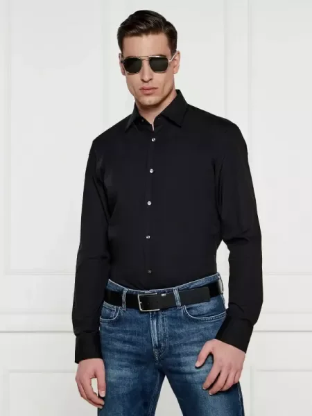 BOSS BLACK Cămașă H-JOE-kent negru