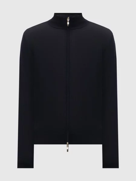 Кардиган з вовни шовку та кашеміру Doriani Cashmere синій