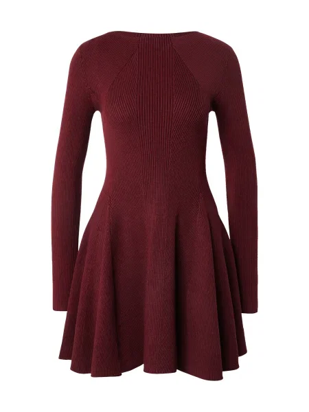 & Other Stories Rochie tricotat burgundy roșu