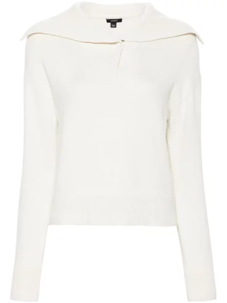 Pulover Joseph tricotate alb