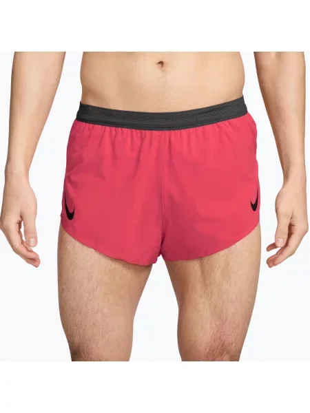 Pantaloni scurți de alergare pentru bărbați Nike AeroSwift fusion red/black negru