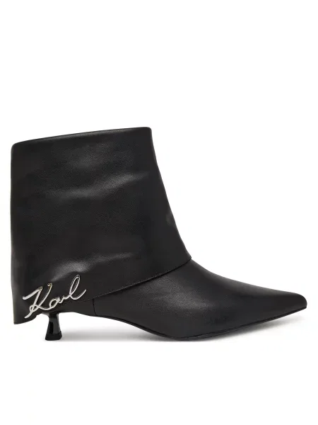 Μποτάκια KARL LAGERFELD μαύρο
