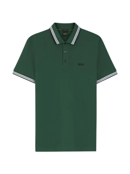 Polo Boss cu dungi verde