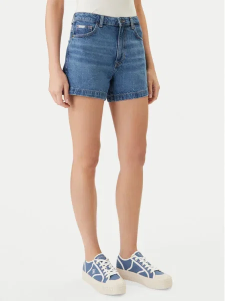 Guess Jeans Pantaloni scurți de blugi albastru