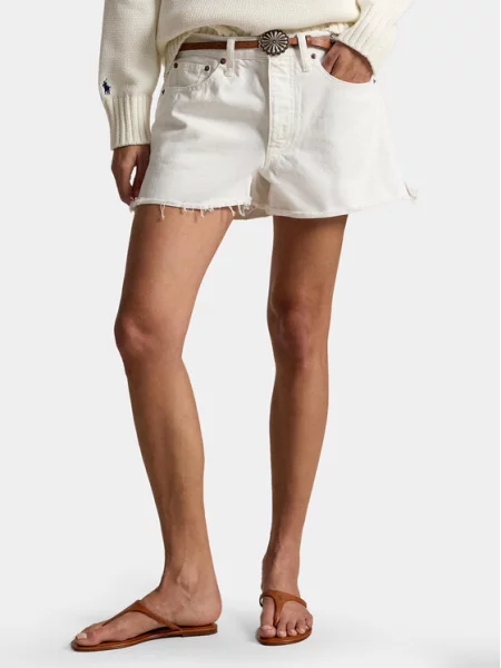 Polo Ralph Lauren Джинсові шорти Straight Fit білий