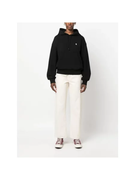 Carhartt WIP W Hooded Casey Sweatshirt Kobiety Bluzy i bluzy z kapturem Carhartt WIP Size: XS czarny