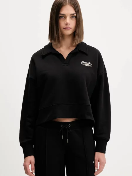 Guess Jeans bluza melanżowa czarny