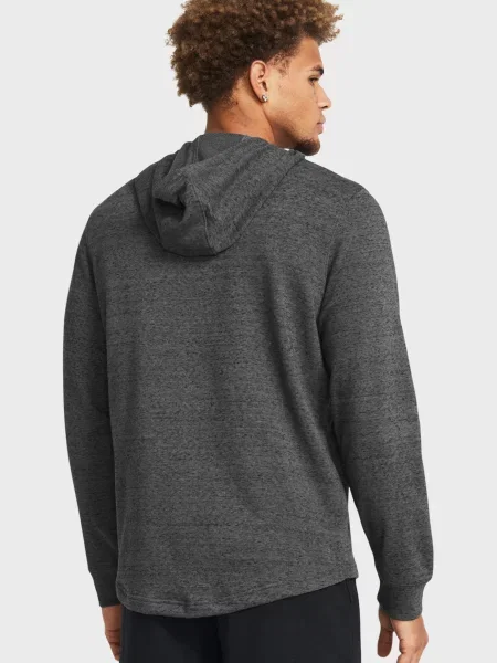 Махровая спортивная кофта Under Armour с капюшоном серая