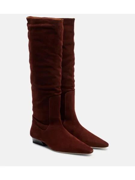 Cizme Staud din piele de căprioară maro