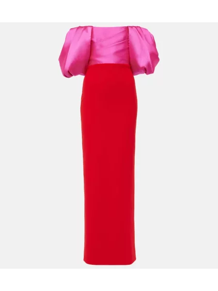 Sukienka Solace London z twillu różowa