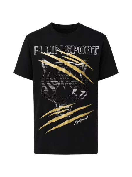 Tricou sport Plein Sport cu imagine cu dungi de tigru negru