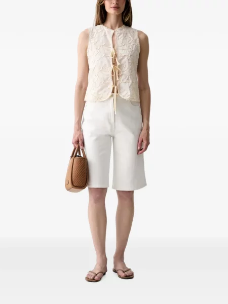 Top Haveone cu model floral cu legături