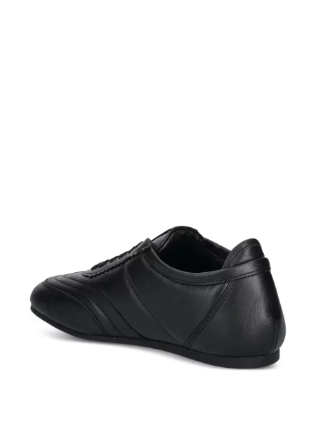 Sneakersy Love Moschino sznurowane koronkowe czarne