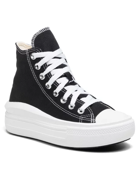 Modne superge Converse Ctas Move Hi Black/Natural Ivory/White črna