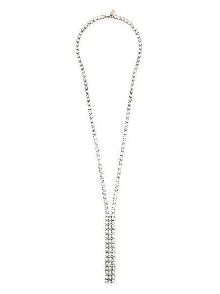 Colier Forte_forte de cristal argintiu