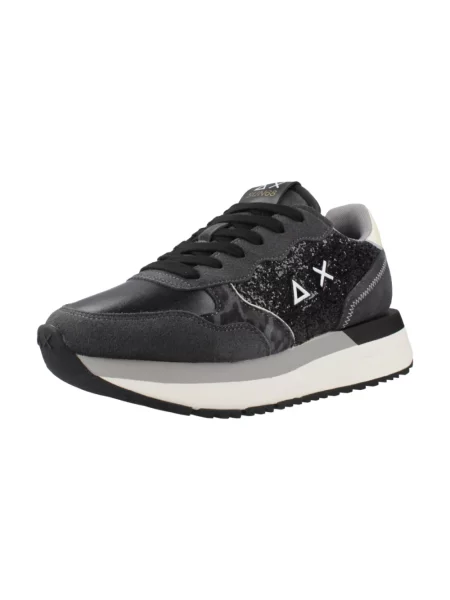 Sneakersy Sun68 zamszowe czarne