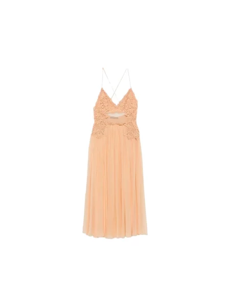 Sukienka Alberta Ferretti beżowa