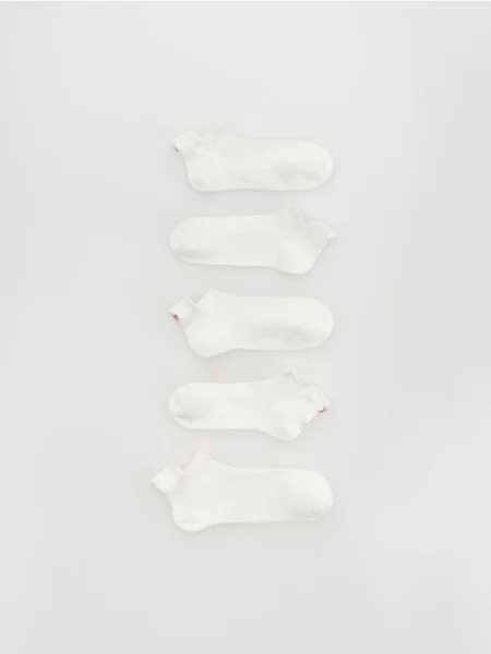 Reserved Шкарпетки з вишивкою 5 шт. кремовий 