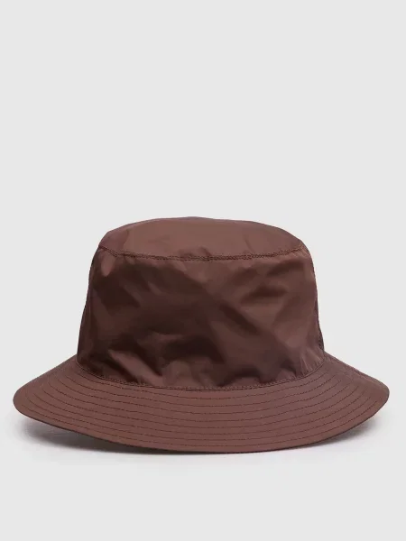 Панама з нашивкю логотипа Yves Salomon Army коричнева