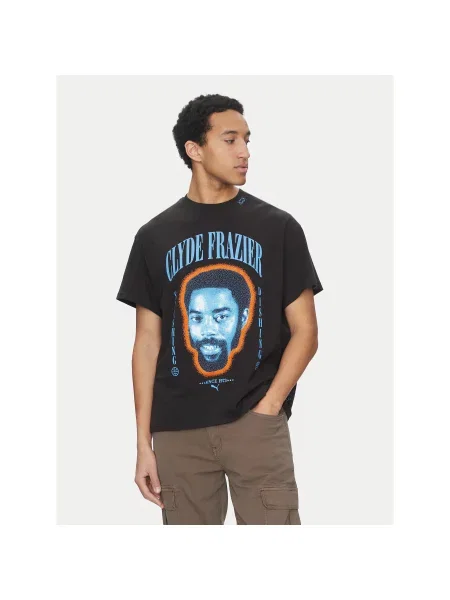 Puma Majica Clyde Forever Regular Fit črna