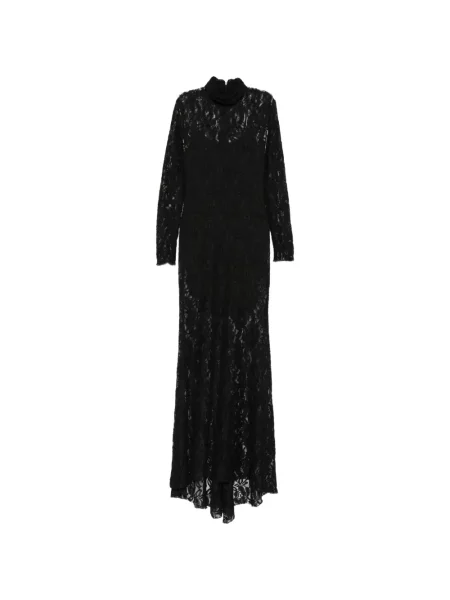 Rochie maxi Alessandro Legora din dantelă negru