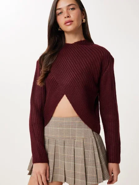 Happiness İstanbul Pulover vin roșu