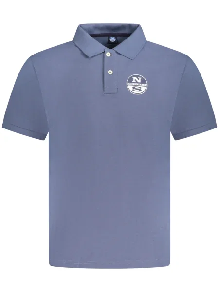 Поло тениска North Sails с къс ръкав синьо