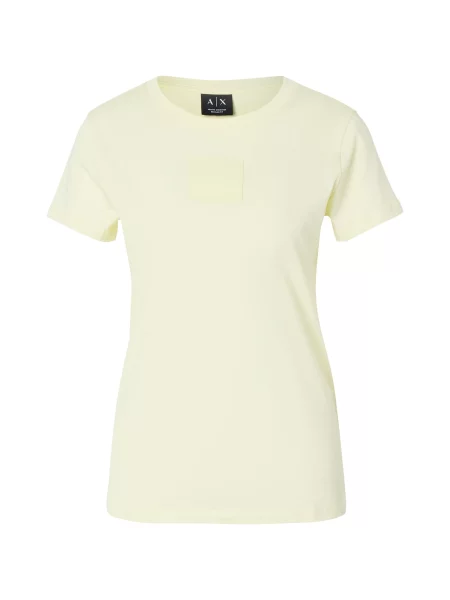 ARMANI EXCHANGE Tričko pastelovo žltá
