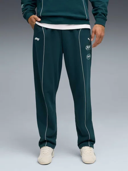 Штани спортивні PUMA F1 Sweatpants Relaxed комбінований верх зелений