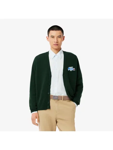 Ремень Lacoste с ремешками бежевый