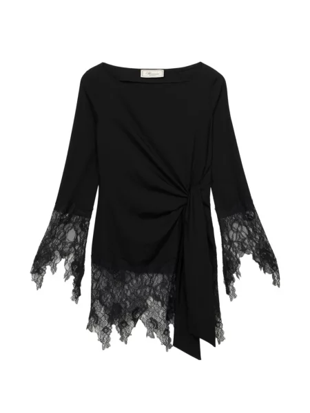 Bluză Blumarine din dantelă negru