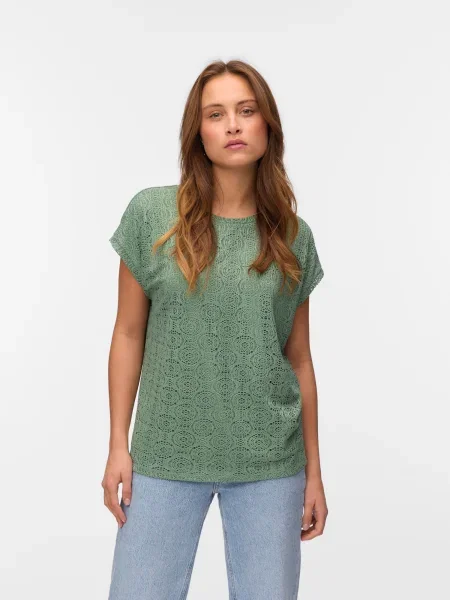 VERO MODA Tričko VMMAYA AVA trstinová