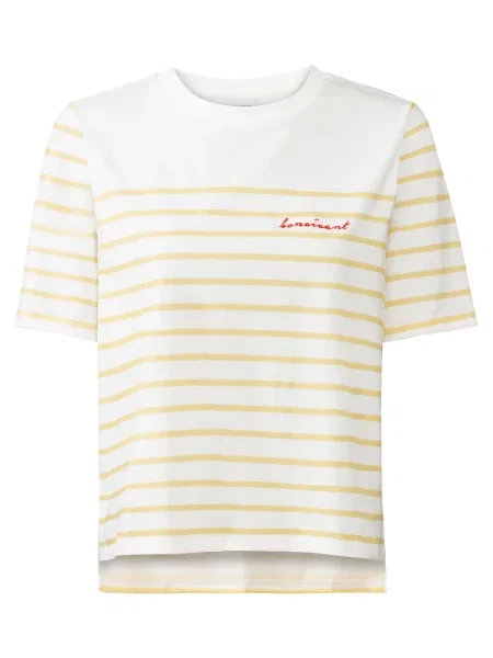 LASCANA Tricou galben / roșu alb