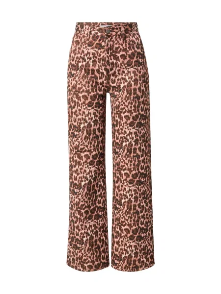 & Other Stories Pantaloni maro / maro deschis negru