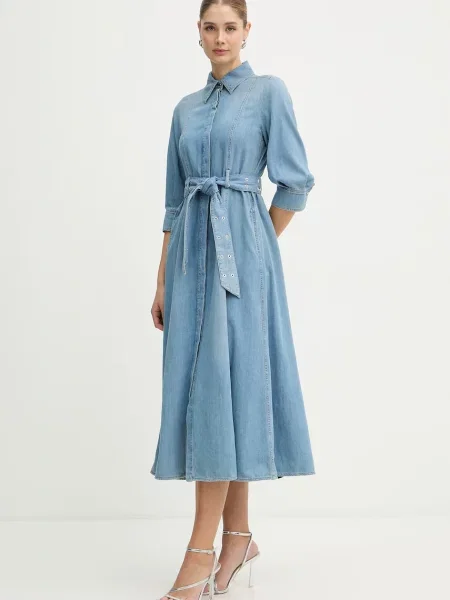 Marella Jeans obleka Giambo modra