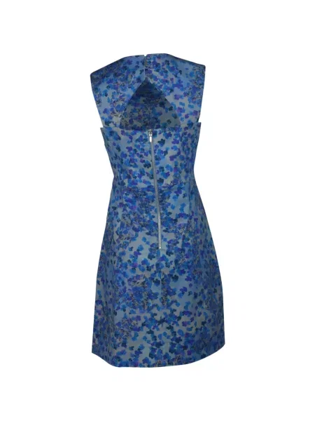 Rochie Erdem cu model floral cu imagine de costum albastru