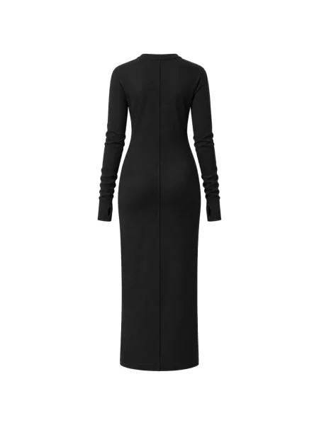 Lung rochie Thom Krom negru