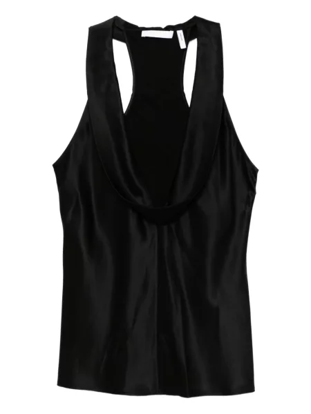 Top Helmut Lang de mătase negru