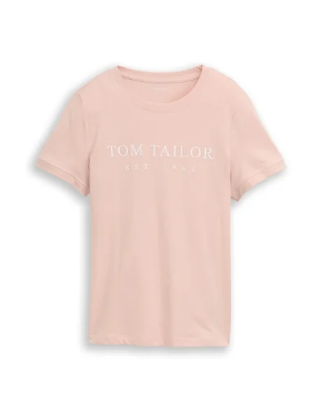 TOM TAILOR Tricou rosé alb