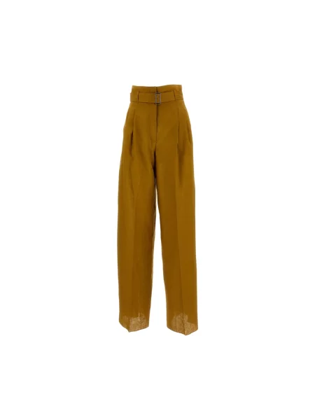 Spodnie Max Mara Studio brązowe