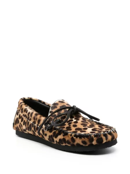 Raštuotos loaferiai Isabel Marant leopardinės ruda
