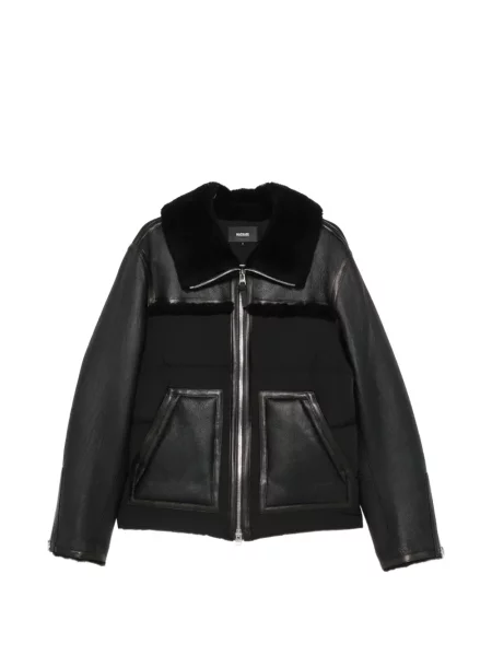 Geacă Mackage din piele de oaie negru