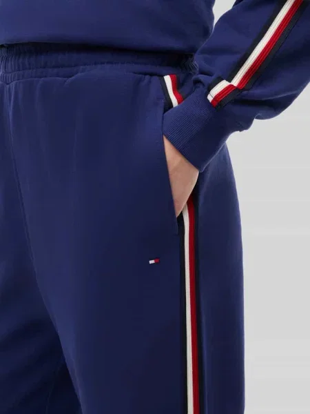 Tommy Hilfiger Spodnie dresowe Wide Leg niebieski