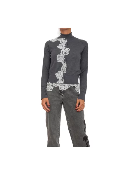 Sweter Blugirl wełniany szary