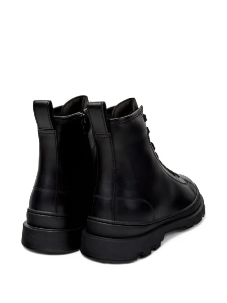 Botine Camper cu șireturi din piele negru