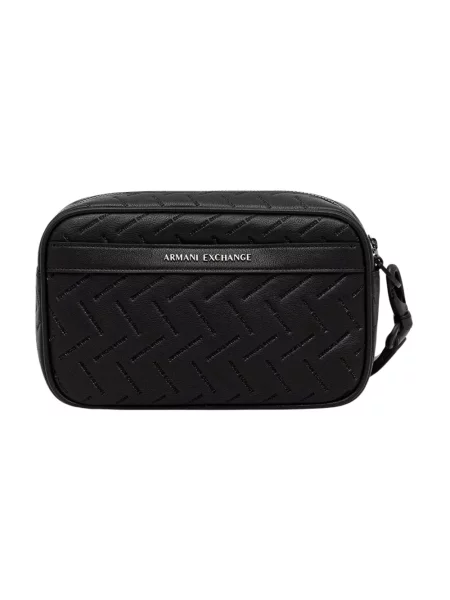 Armani Exchange kosmetyczka czarna