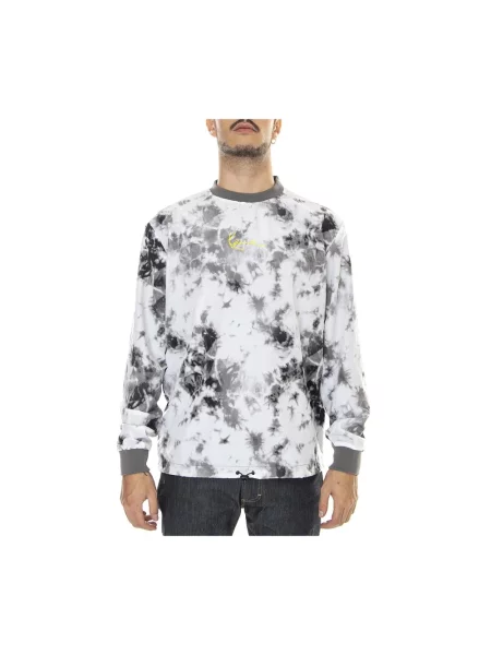 Bluza Karl Kani z nadrukiem wiązana szara